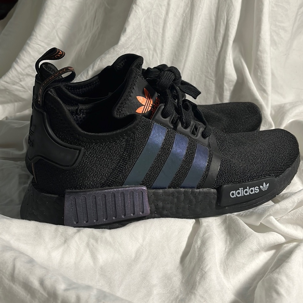 Adidas Ultra Boost Womans 8/ Kids 6 Black and Iridescent